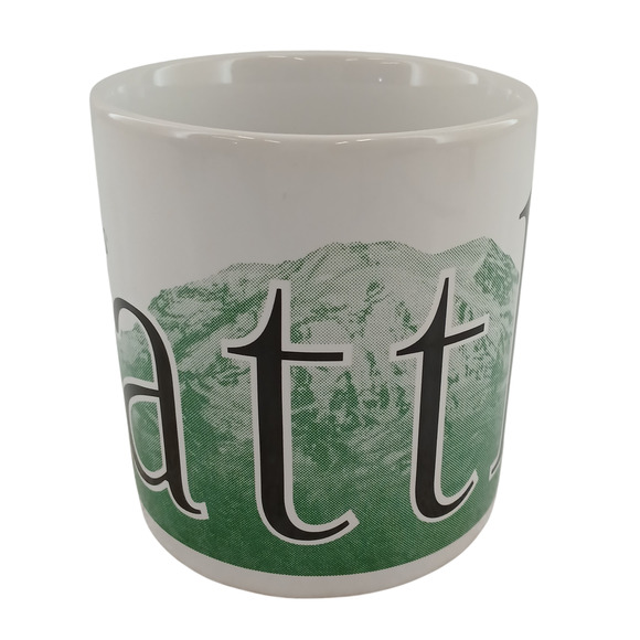 Starbucks City Mug Seattle 1994 Collector Series VTG Coffee Cup Thailand Rare - Picture 2 of 8